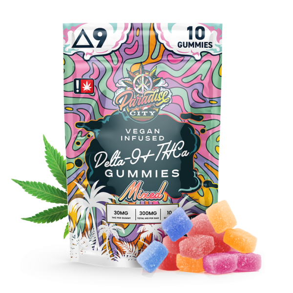 Paradise City_D9 Infused Gummies Bag_300mg-1